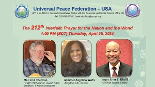 212th Interfaith Prayer for the Nation and the World [upl. by Irisa]