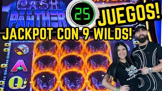 🐆 25 JUEGOS Y TODOS LOS WILDS POSIBLE EN CASH PANTHER SLOT MACHINE [upl. by Atiuqihs]