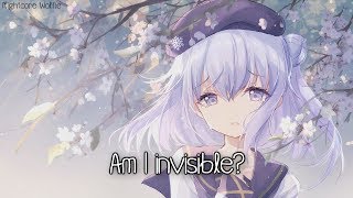 Nightcore  Invisible  Lyrics [upl. by Graehme245]