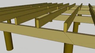 ENTRAMADO DE VIGAS PARA CASAS MADERAS HOUSING BEAMS FOR HOUSES WOODS [upl. by Nnylakcaj]