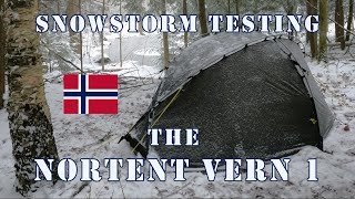 Nortent 2024 Vern 1 Winter snowstorm test [upl. by Aimo]