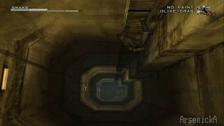 Metal Gear Solid 3 Snake Eater Ladder Climb and Fall HD [upl. by Epner]