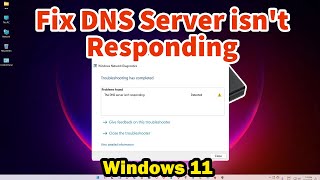 How To Fix DNS Server isnt Responding in Windows 11 PC or Laptop [upl. by Assillim246]