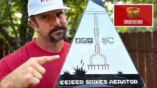 Unboxing amp Setup of the EEIEER Lawn Aerator Spikes Aerating Tool [upl. by Elahcar510]