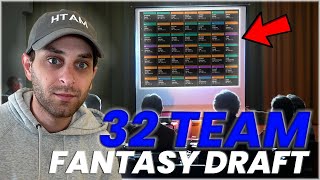 🔴LIVE  32 Person Fantasy Football Draft 2024  WalterPicks [upl. by Ennayar]