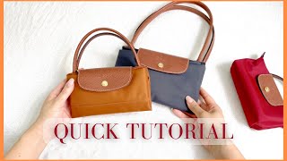 How To Fold Longchamp Le Pliage Bag [upl. by Ahseihs417]