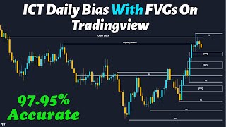 The Daily Bias Of ICT With Fair Value Gaps on Tradingview [upl. by Everest164]