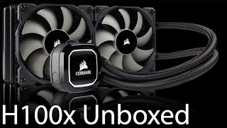 Corsair H100x  unboxing and install [upl. by Tiffany]