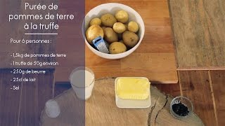 Recette  Purée de pommes de terre à la truffe  ELLE Cuisine [upl. by Gnen]