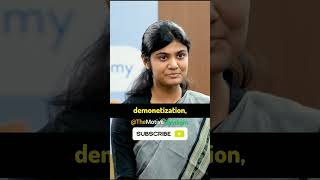 Effects of Demonetization on Economy of India 🔥UPSC Interviewmotivation shorts ❣️ [upl. by Llenyar401]