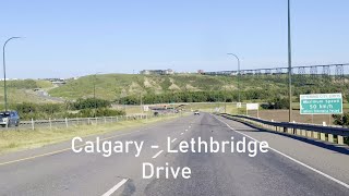 Driving from Calgary to Lethbridge Alberta CANADA 🇨🇦 4K drive [upl. by Agnes]