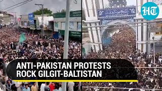 Open Road To Indias Kargil AntiPak Protests In Gilgit Shia Muslims Protest Blasphemy Law [upl. by Arihsay]