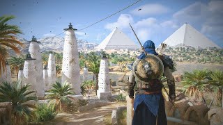 Walking in Assassins Creed Origins Ancient Egypt Tour [upl. by Tova80]