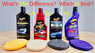 Whats The Best Meguiars Wax Whats The Difference Between Them [upl. by Neyuh]