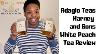 Adagio Teas and Harney amp Sons White Peach Tea Review  Loose Leaf Tea for Spring [upl. by Lamak]