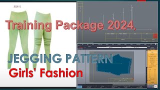 Training package 2024  How to Design a Jegging Pattern for Girls Fashion fashion leggings [upl. by Hoffarth]