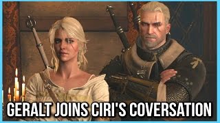 Witcher 3 Geralt Joins Ciris Conversation with Philippa [upl. by Asen]