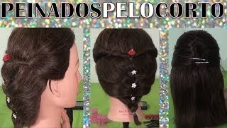 PEINADOS Faciles para pelo corto o largo moda 2014 [upl. by Aland252]