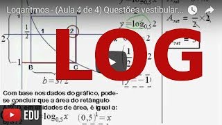 Logaritmos  Aula 4 de 4 Questões vestibulares  logarithms [upl. by Hsu286]