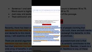 Easiest PTE Essay Template  shorts ytshorts pteessay pte [upl. by Acirem]