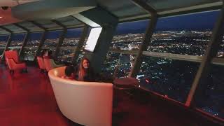 The Strat Las Vegas skypod walk thru just after sunset in 2017 [upl. by Besnard]