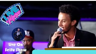 Seifu on EBS  ድምፃዊ ዳዊት ፅጌ  Dawit Tsege Live Performance [upl. by Anekahs]