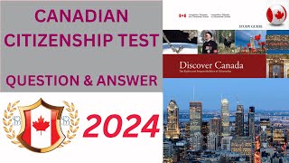 Questions amp Answers for Canadian Citizenship Interview 2024 [upl. by Eserahs]