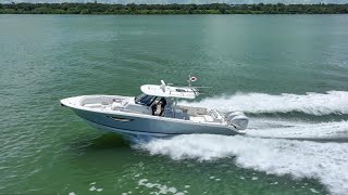 2024 Pursuit S 328 WalkThrough  Caribee Boat Sales [upl. by Yrotciv13]