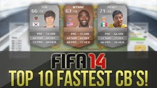 FIFA 14 Ultimate Team  TOP 10 FASTEST CBS [upl. by Castor397]