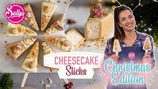 Cheesecake Sticks Christmas Edition  Weihnachtsrezept  Sallys Welt [upl. by Koralie527]