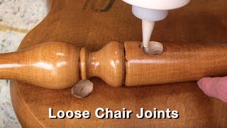 How to Repair Wooden Chair Joints  Level 1 Woodworking Repair  Furniture Restoration [upl. by Kellyann]