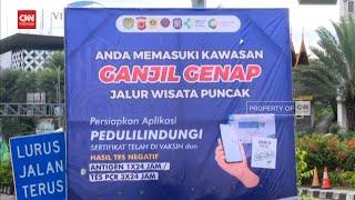 Jalur Puncak Terapkan Ganjil Genap 24 Jam [upl. by Nnaynaffit]