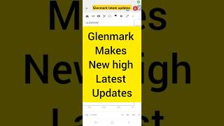 glenmark pharma share price latest news shorts stockmarket [upl. by Bannerman133]