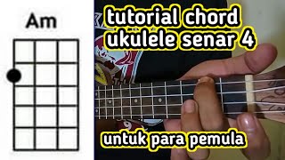 BELAJAR CHORD UKULELE SENAR 4  PEMULA [upl. by Imar]