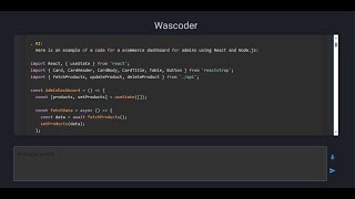 WasCoder Demo  AI Software Engineer Assistant for Developers and CS Students [upl. by Aicilec]