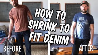 How to shrink to fit denim perfectly [upl. by Eshelman]