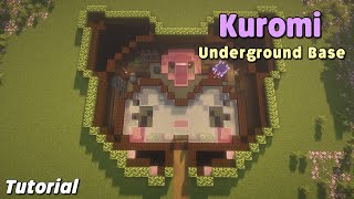 Minecraft Kuromi Underground Base  Tutorial [upl. by Adnalram]