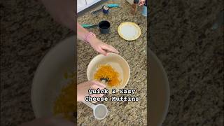 Quick amp Easy Back to School Cheese Muffins 🧀 food backtoschool [upl. by Ahsiekyt]