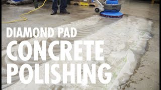 DIAMOND PAD Concrete Polishing by Ultra Chem Labs [upl. by Droflim]