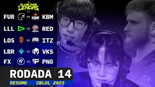 Resumo CBLOL 14ª Rodada  Lideres foram DERROTADOS hoje  Ilha das Lendas [upl. by Zwart]