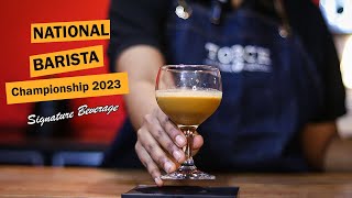 National Barista Championship 2023  Signature Beverage [upl. by Lyrrehs324]