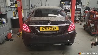 Mercedes C63 AMG W205 Backbox Delete [upl. by Nhguavad]