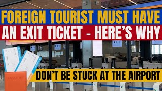 🔴FOREIGN TOURIST MUST HAVE AN ONWARD OR EXIT TICKET WHEN TRAVELING TO THE PHILIPPINES  HERES WHY [upl. by Woodring]