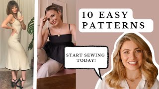 Start Sewing Your Own Clothes 2024  10 EasySew Patterns [upl. by Lawler]