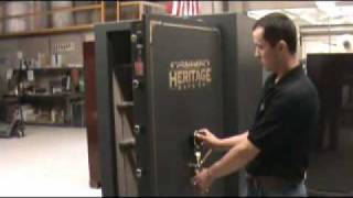 Heritage Safe Company  Changing SampG Lock Combination [upl. by Allerus]