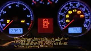 LANCIA PHEDRA 2002 06 2010 11 How to reset service light indicator [upl. by Aitercal]