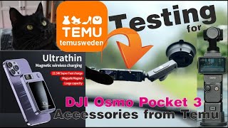 Тестирую аксессуары для камеры DJI Osmo Pocket 3 от Temu temusverige temusweden temu [upl. by Norok]