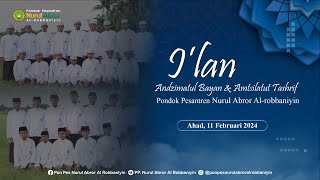 ILAN ANDZIMATUL BAYAN amp AMTSILATUT TASHRIF  PONPES NURUL ABROR ALROBBANIYIN DIV NUBDZAH [upl. by Zurn]