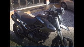 VI PRESENTO TINA LA DUCATINA DUCATI HYPERMOTARD 796PURE SOUND [upl. by Ssej]