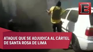 Revelan video completo del ataque a vulcanizadora en Guanajuato [upl. by Ecnaled]